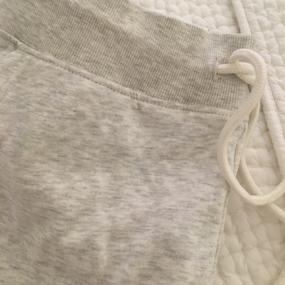 Gray drawstring sweatpants